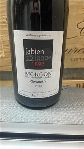 Beaujolais Morgon Fabien Collonge Corcelette 2013