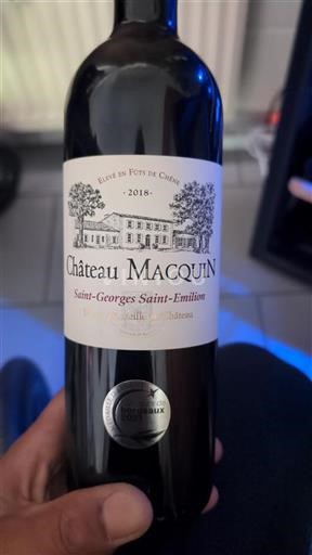 Bordeaux Saint-Georges-Saint-Émilion Château Macquin 2018