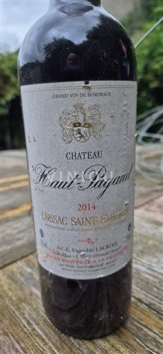 Bordeaux Lussac-saint-émilion Château Haut-Pagaud 2014