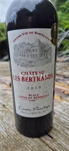 Bordeaux Blaye-Côtes-de-Bordeaux Château Les Bertrands Privilège 2019