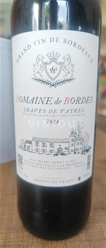 Bordeaux Graves-de-Vayres Domaine Bordes 2024