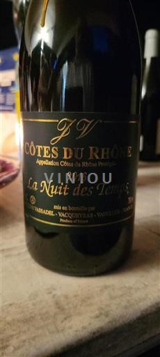 Vale do Ródano Côtes-do-Ródano Vassadel La Nuit des Temps 2016