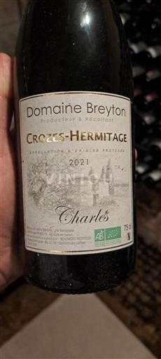 Valle del Rodano Crozes-Hermitage Domaine Breyton Charles 2021