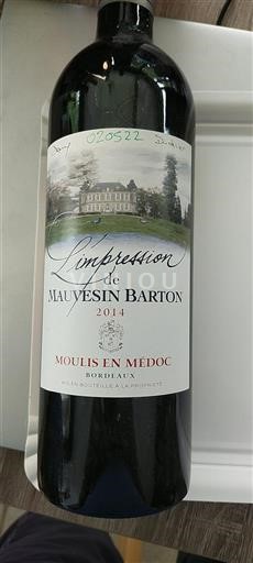 Bordeaux Moulis-en-Médoc Mauvesin Barton L'impression 2014