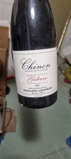 Loire Valley Chinon Domaine Grosbois Gabare 2013