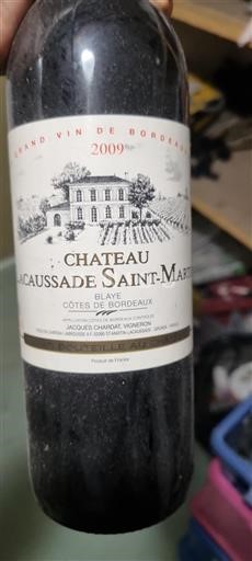 Bordeaux Blaye-Côtes-de-Bordeaux Château Lacaussade Saint-Martin 2009