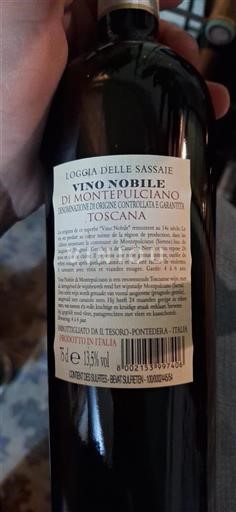 Toscane Vino Nobile di Montepulciano Loggia delle Sassaie Vino Nobile di Montepulciano Non Millésimé
