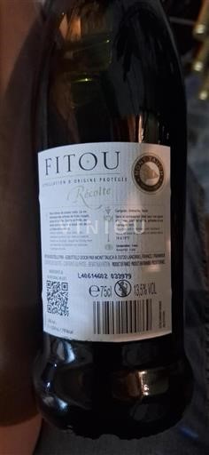 Languedoc Fitou Mont Tauch Récolte Icke årgångsbetecknad