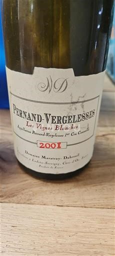 Burgundy Pernand-Vergelesses Premier Cru Domaine Maratray-Dubreuil Les Vignes Blanches 2001