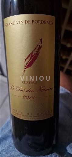 Bordeaux Côtes-de-bourg Château Le Clos du Notaire 2014