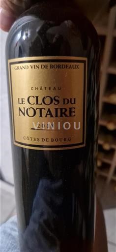 Bordeaux Côtes-de-bourg Château Le Clos du Notaire 2018