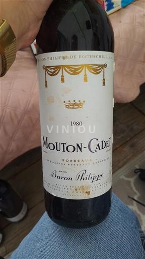 Bordeaux Baron Philippe de Rothschild Mouton Cadet 1980