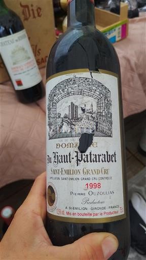 Burdeos Saint-Émilion Gran Cru Domaine Haut-Patarabet 1998