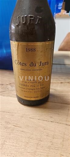 Jura Côtes du Jura Zanada Père et Fils 1988