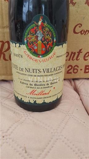 Borgogna Côte de Nuits Villages Moillard 1987