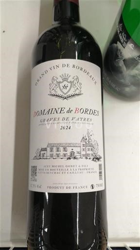 Bordeaux Graves-de-vayres Domaine Bordes 2024