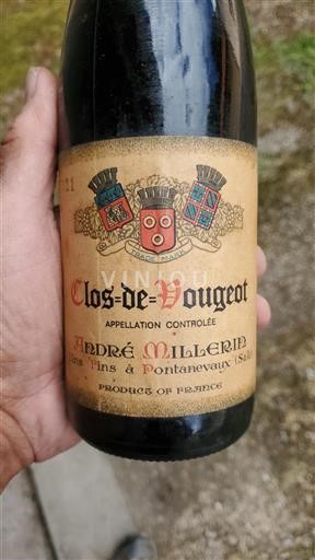 Burgundija Clos-de-vougeot Grand Cru André Millerin 1974