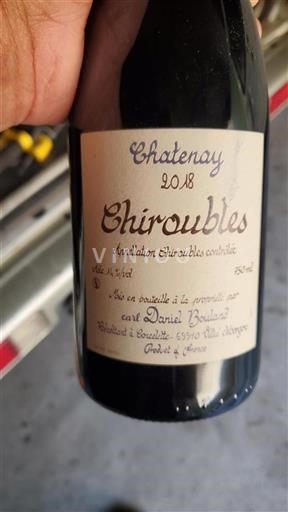 Beaujolais Chiroubles Daniel Bouland Chatenay 2018