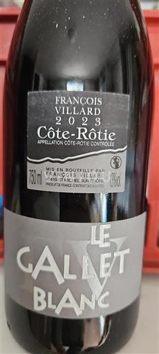Valle del Rodano Côte-rôtie François Villard Le Gallet Blanc 2023