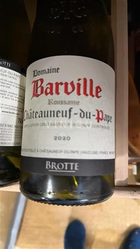 Údolí Rhôny Châteauneuf-du-Pape Domaine Barville Roussanne 2020