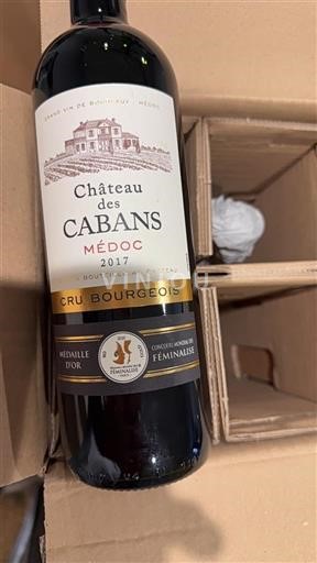Bordeaux Médoc Cru Bourgeois Des Cabans 2017