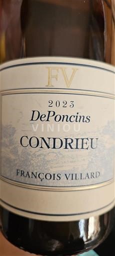 Valle del Rodano Condrieu François Villard DePoncin 2023