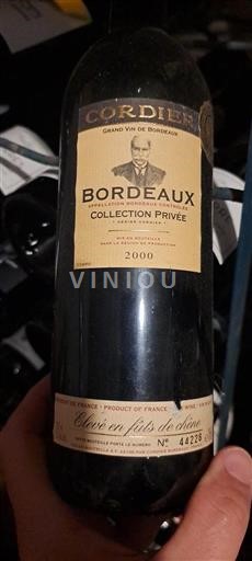 Bordeaux Cordier Collection Privée 2000