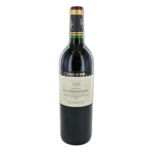Vin Rouge sec La Commanderie 1990 France Bordeaux Saint-Estèphe