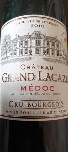 Bordeaux Médoc Cru Bourgeois Château Grand Lacaze 2016