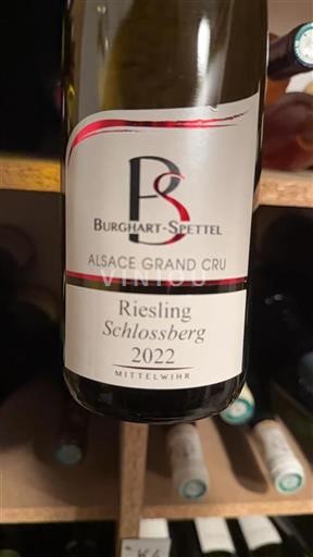 Elzas Alsace Grand Cru Grand Cru Burghart-Spettel Riesling Schlossberg 2022