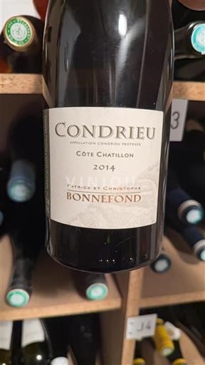 Vallée du Rhône Condrieu Bonnefond Côte Chatillon 2014