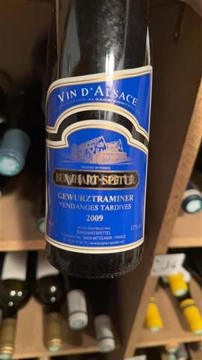 Alsace Vendanges Tardives Burghart-Spettel Gewurztraminer Vendanges Tardives 2009