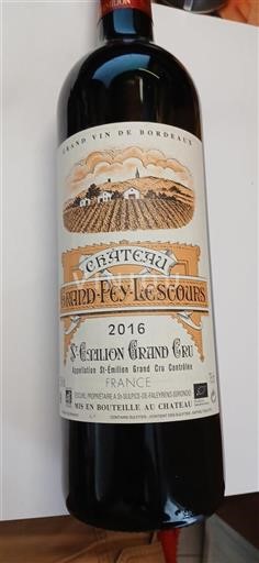 Bordeaux Saint-Émilion Grand Cru Grand Cru Château Grand-Pey-Lescours 2016