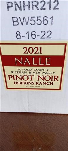 California AVAs Russian River Valley Nalle Hopkins Ranch 2021