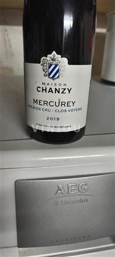 Bourgogne Mercurey Premier Cru Maison Chanzy Clos Voyens 2019