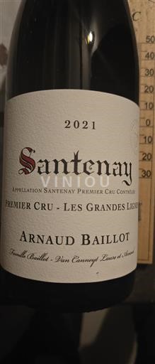 Burgundsko Santenay Premier Cru Arnaud Baillot Les Grandes Lignes 2021