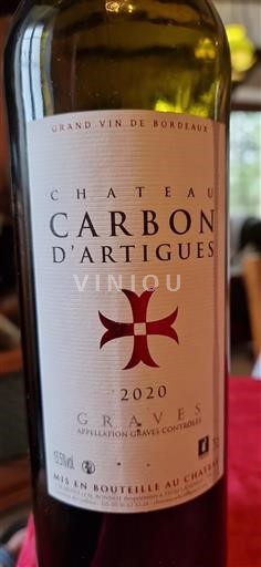 Bordeaux Graves Château Carbon Artigues 2020