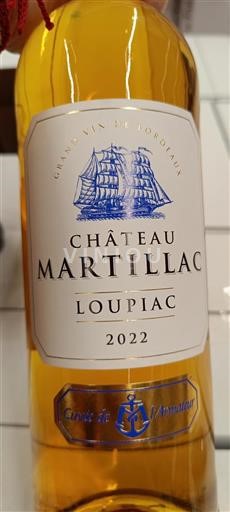 Bordeaux Loupiac Château Martillac de l'Armateur 2022