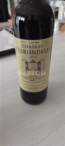 Bordeaux Blaye-Côtes-de-Bordeaux Château L'Hirondelle 2019