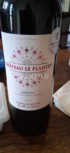 Bordeaux Médoc Château Le Plantey 2014