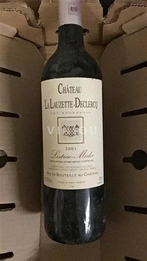 Bordeaux Listrac-Médoc Cru Bourgeois La Lauzette-Declercq 2001