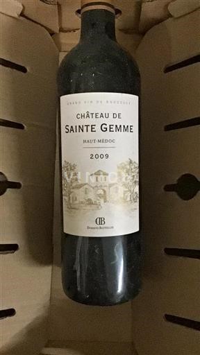 Bordéus Haut-Médoc Château Sainte Gemme 2009