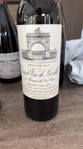 Bordeaux Saint-Julien Château Léoville Las Cases Grand Vin de Léoville 1983