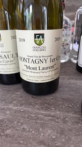 Burgundy Montagny Premier Cru François Allaines Mont Laurent 2019
