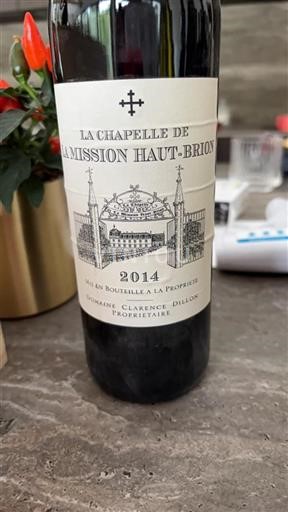 Bordeaux Pessac-Léognan La Mission Haut-Brion La Chapelle de La Mission Haut-Brion 2014