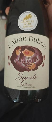 Alpen und Rhônetal Ardèche L'Abbé Dubois Syrah Ohne Jahrgang