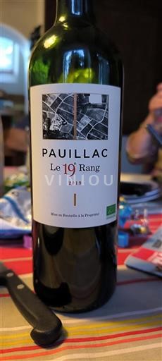 Bordeaux Pauillac Le 19e Rang 2019