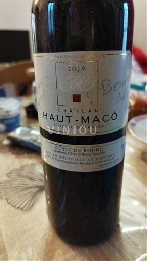 Bordeaux Côtes-de-bourg Château Haut-Macô Jean Bernard 2019