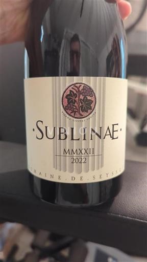 Rhône Valley Not Specified Domaine Seyssuel SUBLINAE 2022