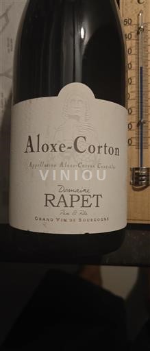 Vin Rouge sec Domaine Rapet Père & Fils 2019 France Bourgogne Aloxe-Corton AOC
